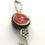 Thumbnail: Sterling Silver Flower Pendant with Ladybird Ceramic Bead