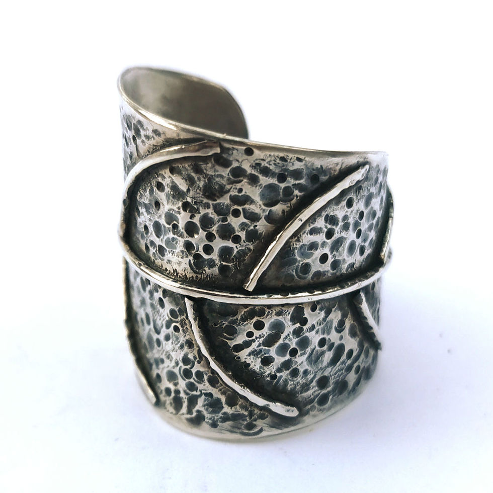 Thumbnail: Sterling Silver Leaf Wrap Ring