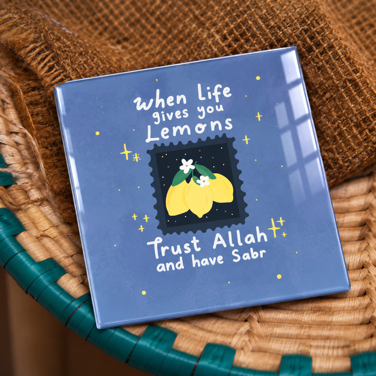 Trust Allah And Have Sabr | Acrylic Fridge Magnet
