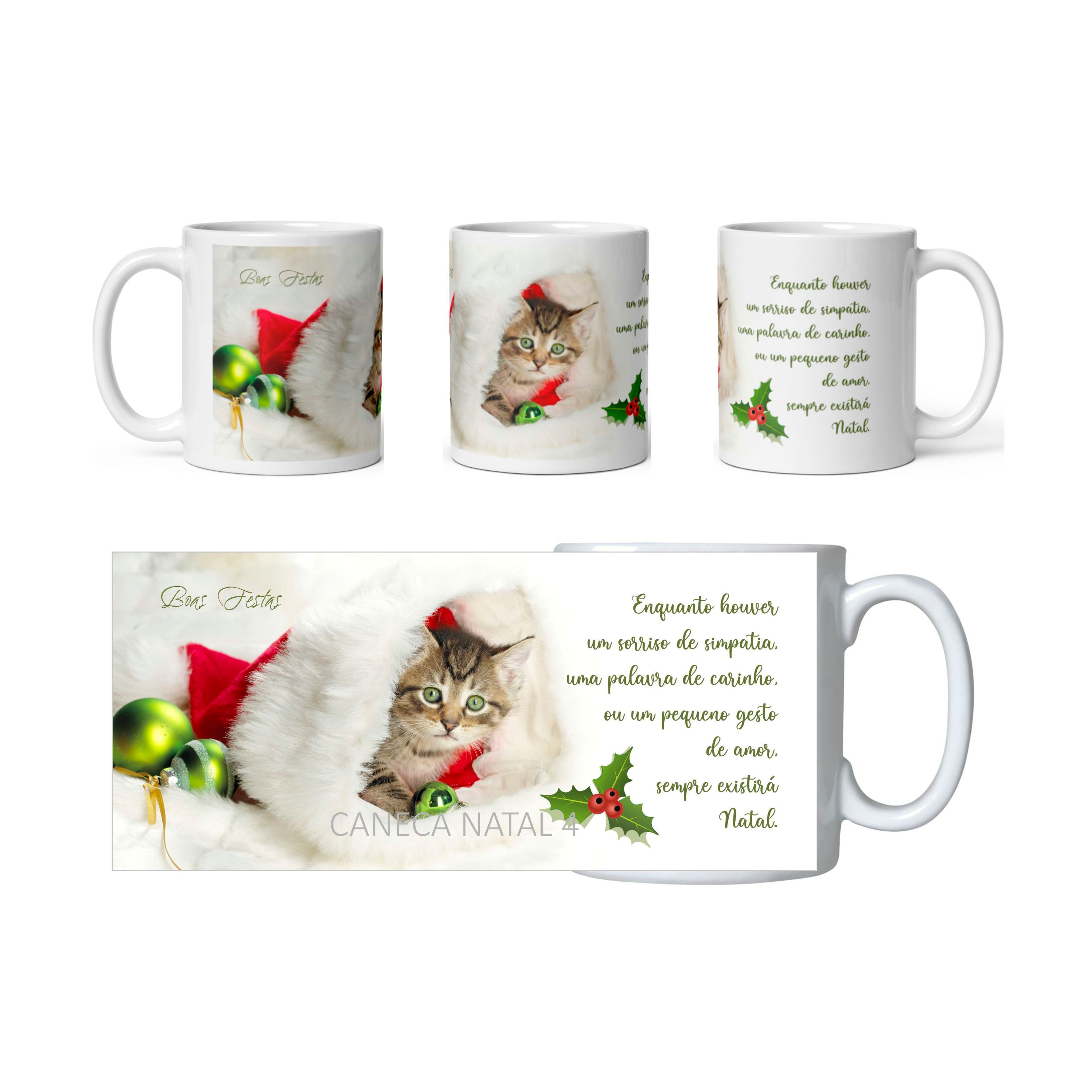 Caneca Natal 4 - lote 3 unidades