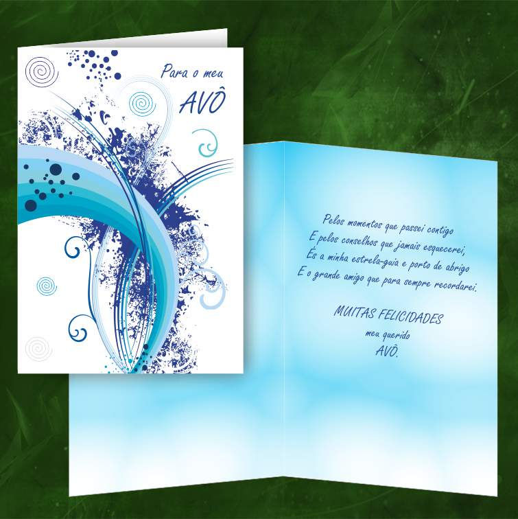 Cartão felicitações Avô | embª 6