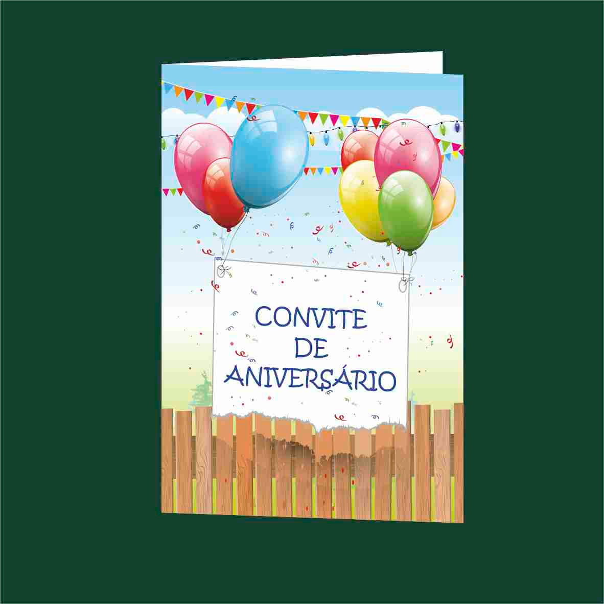 Convite Anivª 05 - Embª 25 com envelope
