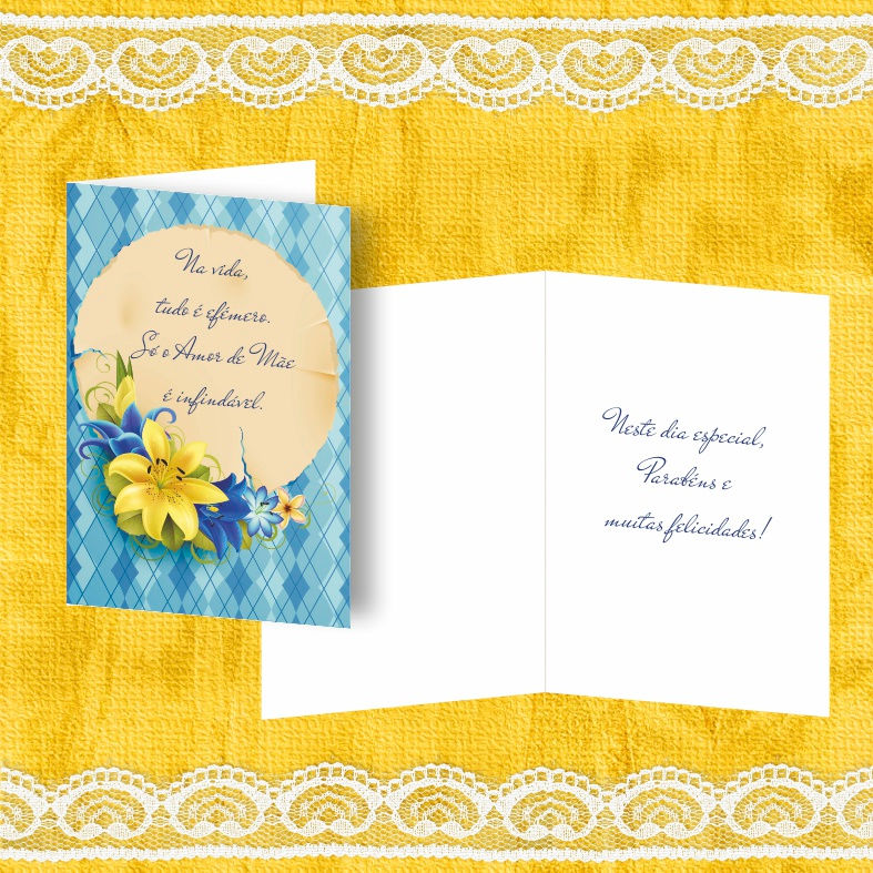 Mini Cartão com envelope - embª 12 - refª MÃE 9