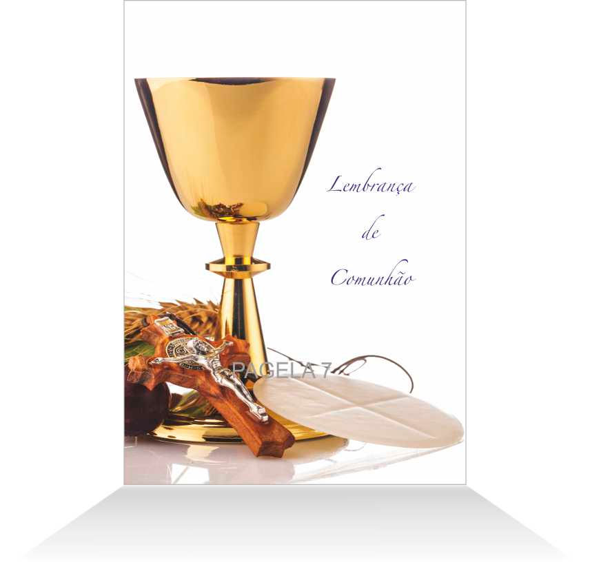 Pagela 8x12cm Comunhão 7 - embª 12