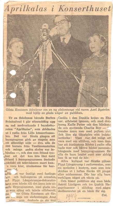 1948 Flickkörens första framträdande