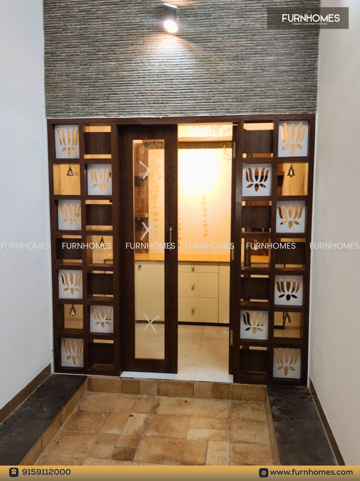 Living room interior — Mr. Lakshminarayanan — Furnhomes Theni