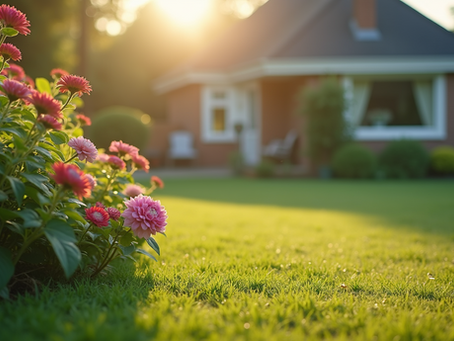 A peaceful garden at a care home in Bournemouth