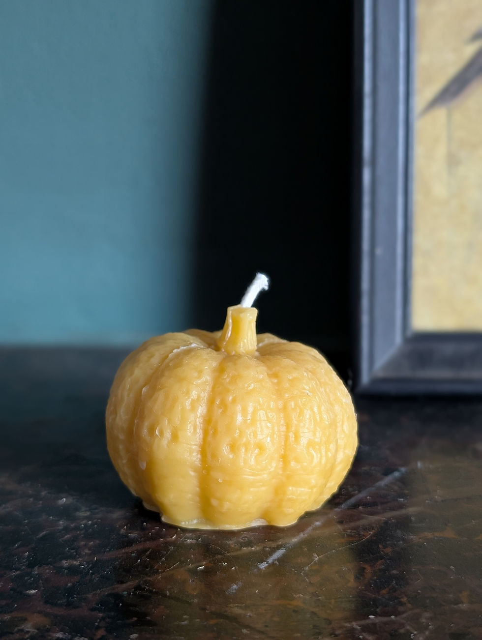 Thumbnail: 100% Beeswax Pumpkin-shaped Candles