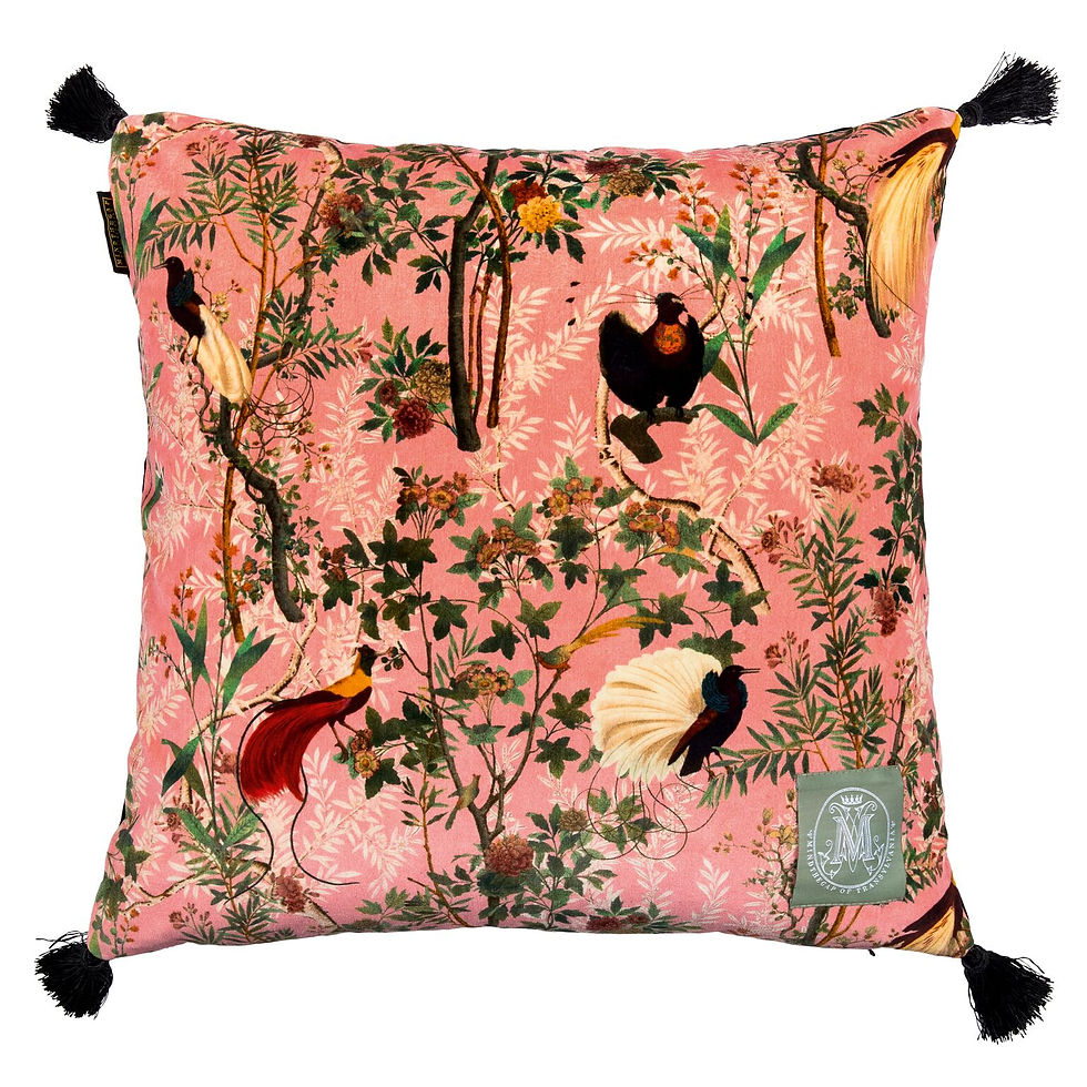 Mind the Gap Royal Garden Pink Cushion