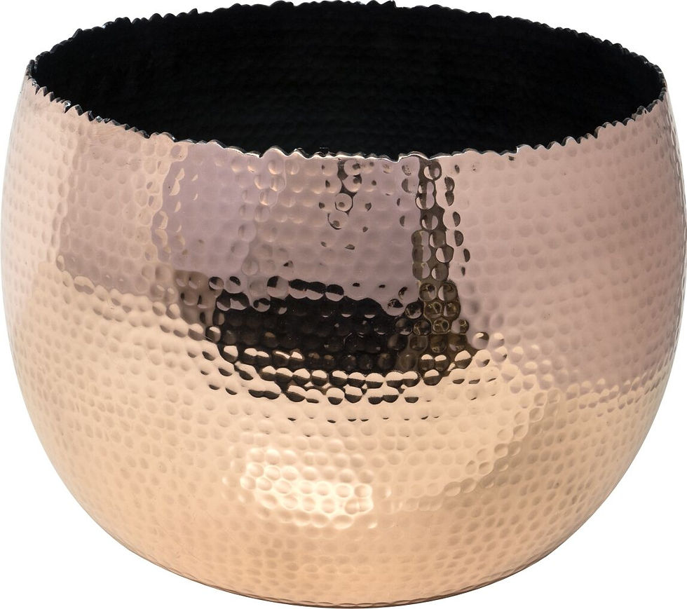 Thumbnail: Moroccan Style Hammered Plant Bowl in Copper