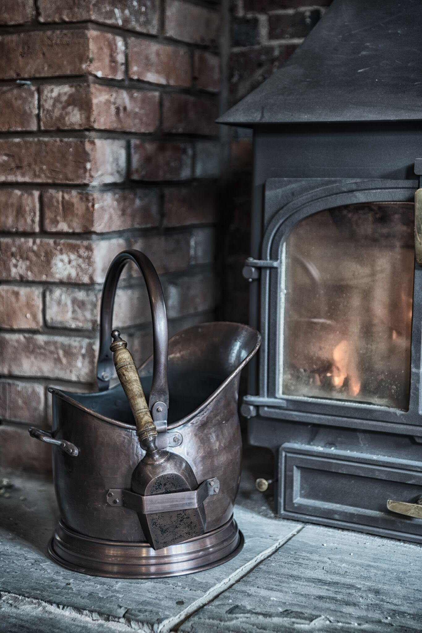 Antique Coal Fire Bucket