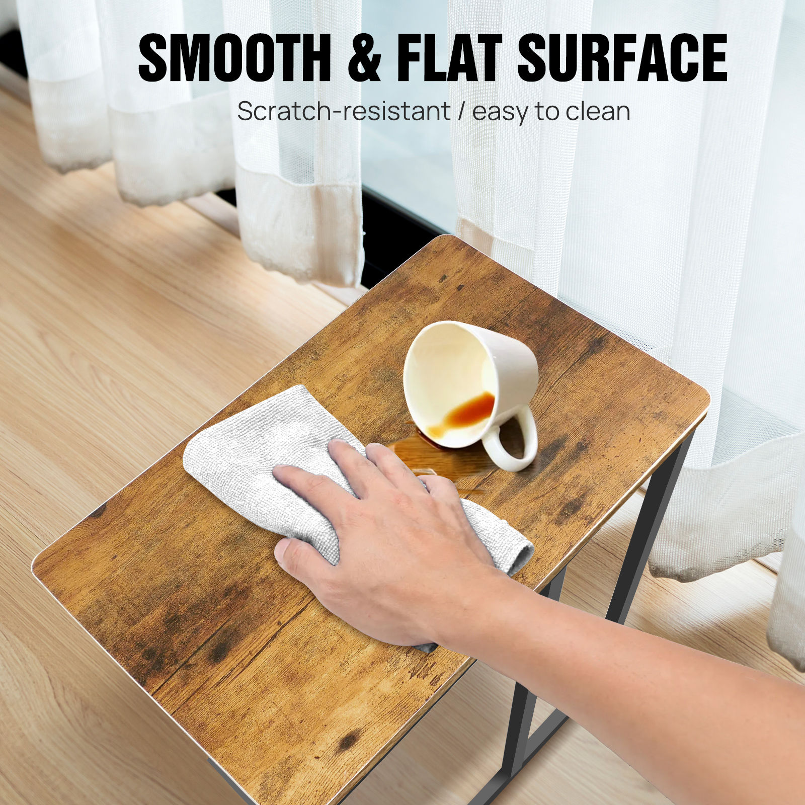 RetroCove C-Shaped Side Table