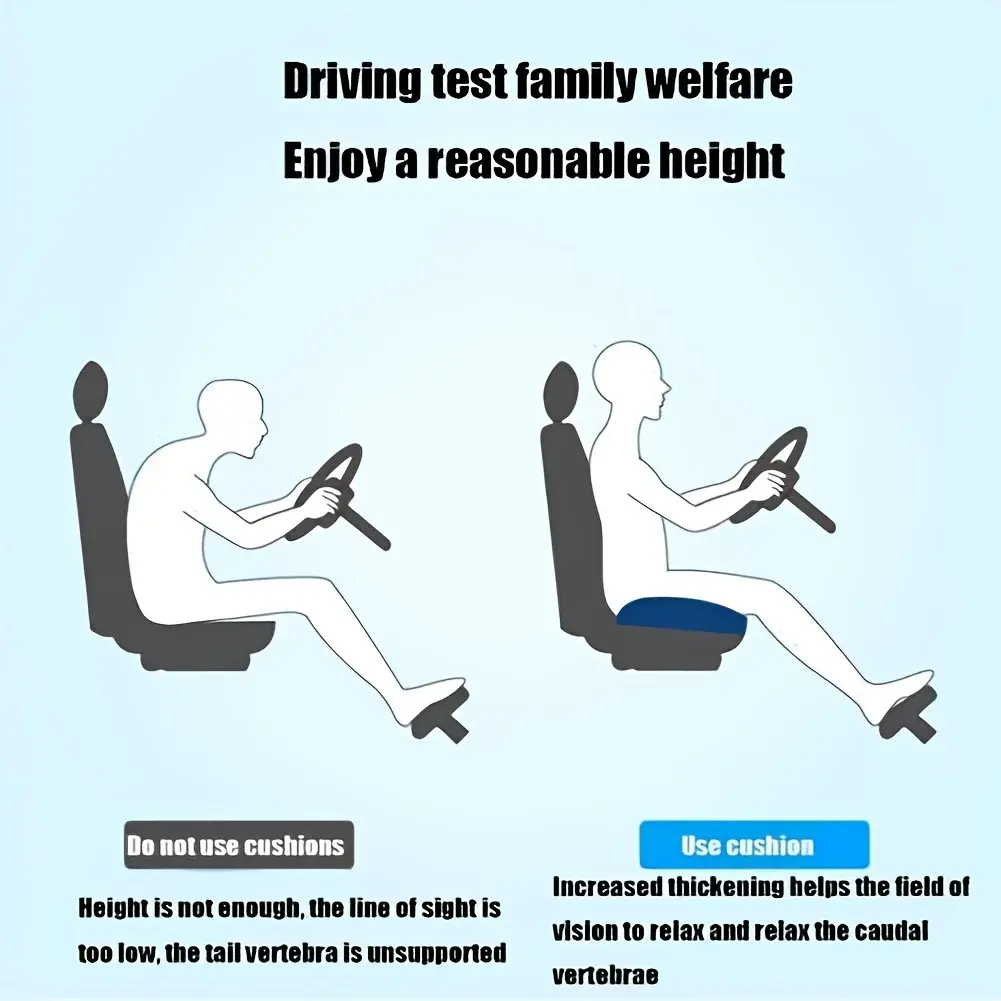 Ergonomic Memory Foam Orthopedic Seat Cushion