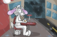 YCH Pti Lapin "Retour au bar" par Fur Sweet Home