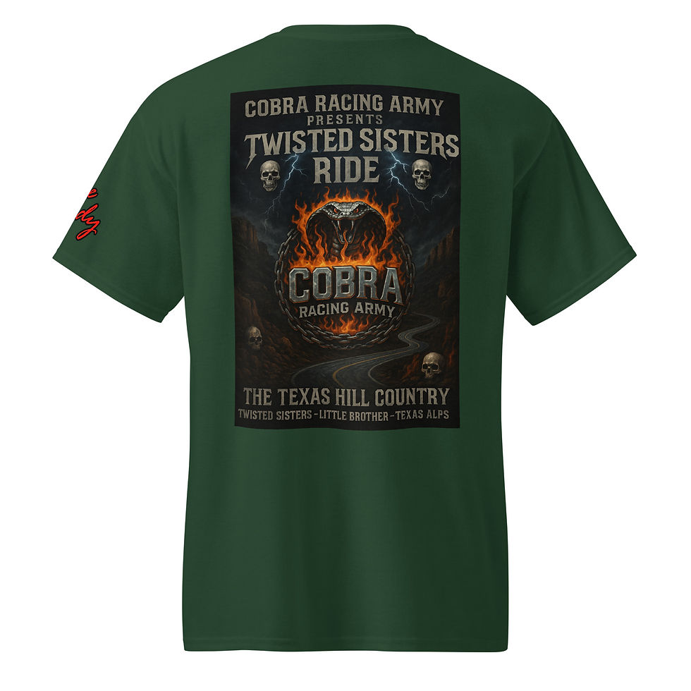 Thumbnail: C.O.B.R.A. Racing Army Twisted Sisters Ride Tee