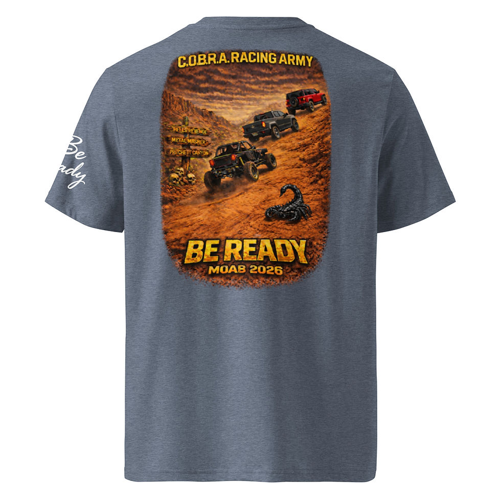 Thumbnail: COBRA Racing Army Moab 2026 Event Shirt – Crawling Closer to God