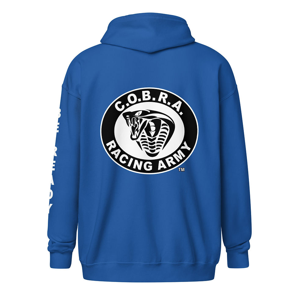 Thumbnail: The C.O.B.R.A. Signature Hoodie (Black White Logo & White Tagline)