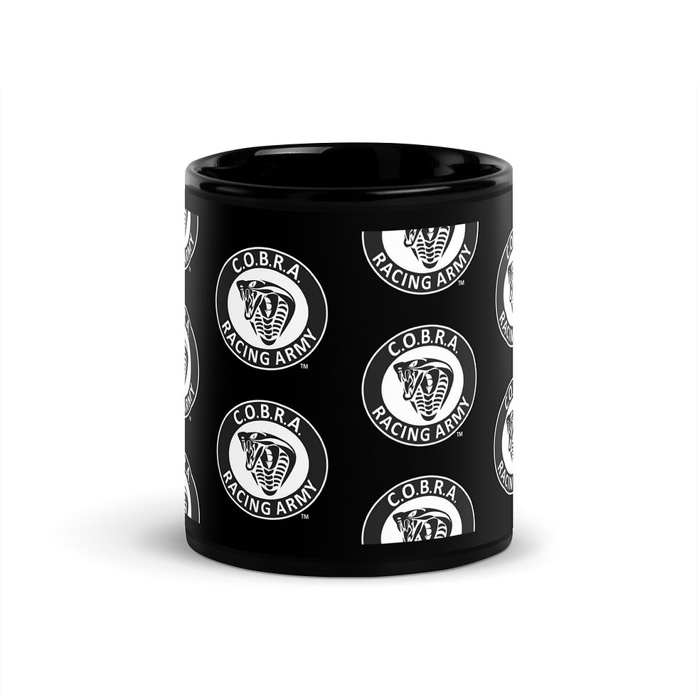 Thumbnail: Black Glossy Spotted C.O.B.R.A. RACING ARMY (Leopard) Mug