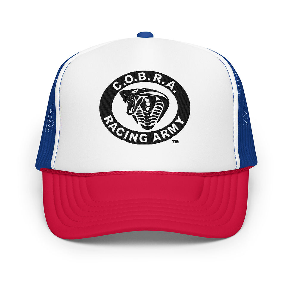 Thumbnail: C.O.B.R.A. RACING ARMY Foam trucker hat with original logo.