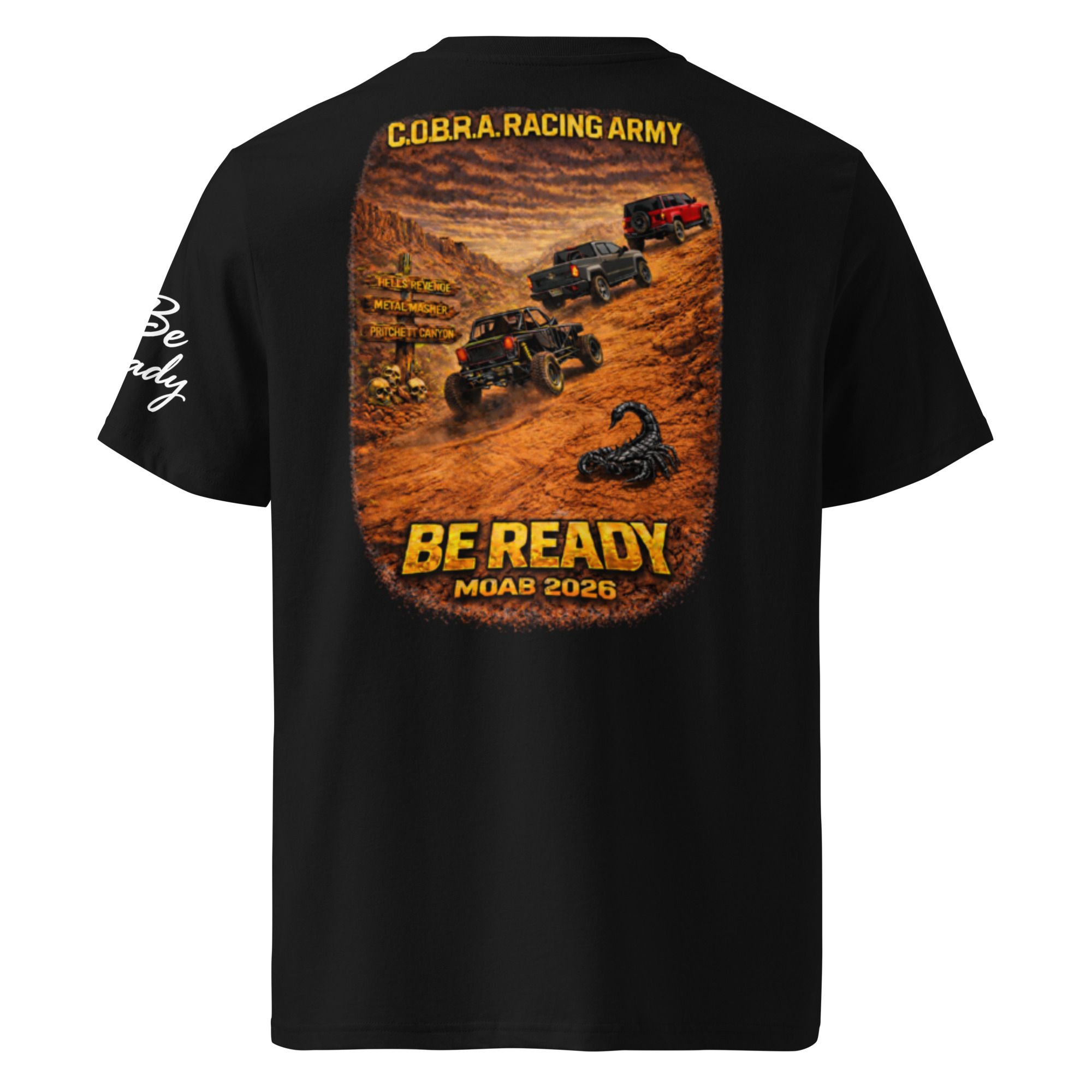 COBRA Racing Army Moab 2026 Event Shirt – Crawling Closer to God
