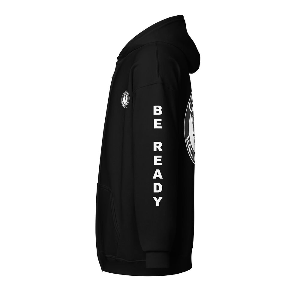 Thumbnail: The C.O.B.R.A. Signature Hoodie (Black White Logo & White Tagline)