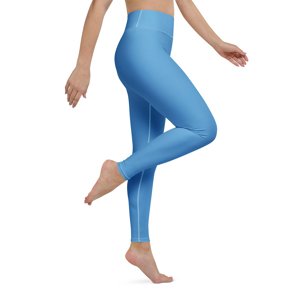 Thumbnail: Carolina Blue Yoga Leggings