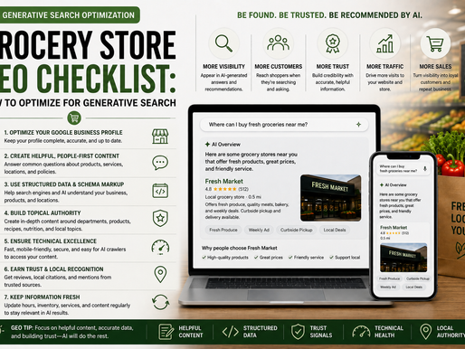 Grocery store GEO checklist for optimizing visibility in generative search and AI answers