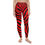 Thumbnail: Red Zebra Stripes Yoga Leggings