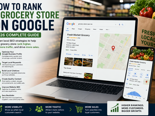 How to rank a grocery store on Google using local SEO, Google Business Profile optimization, content, and backlinks.
