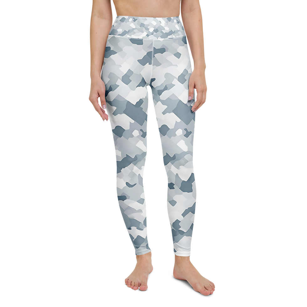 Thumbnail: Ice Grey Camouflage Yoga Leggings