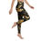 Thumbnail: Black and Dark Gold Camouflage Yoga Leggings