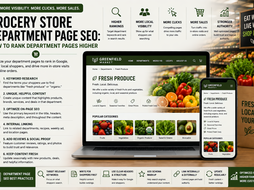 Grocery store department page SEO strategies to rank department pages higher in Google search