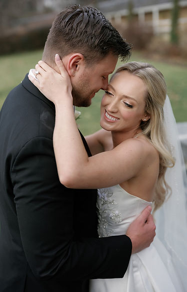 The Brushing Bride Hair and Makeup