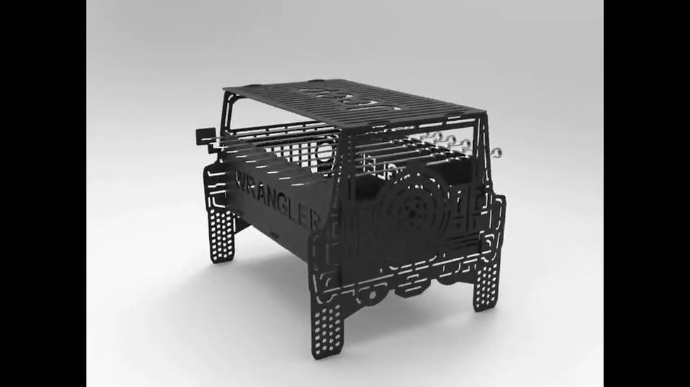 Miniatura: Braseroy Fogon Jeep-    Macetero  -  Luminaria