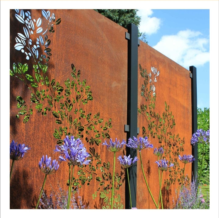Miniatura: Pantalla en acero Corten inalterable: Para exteriores