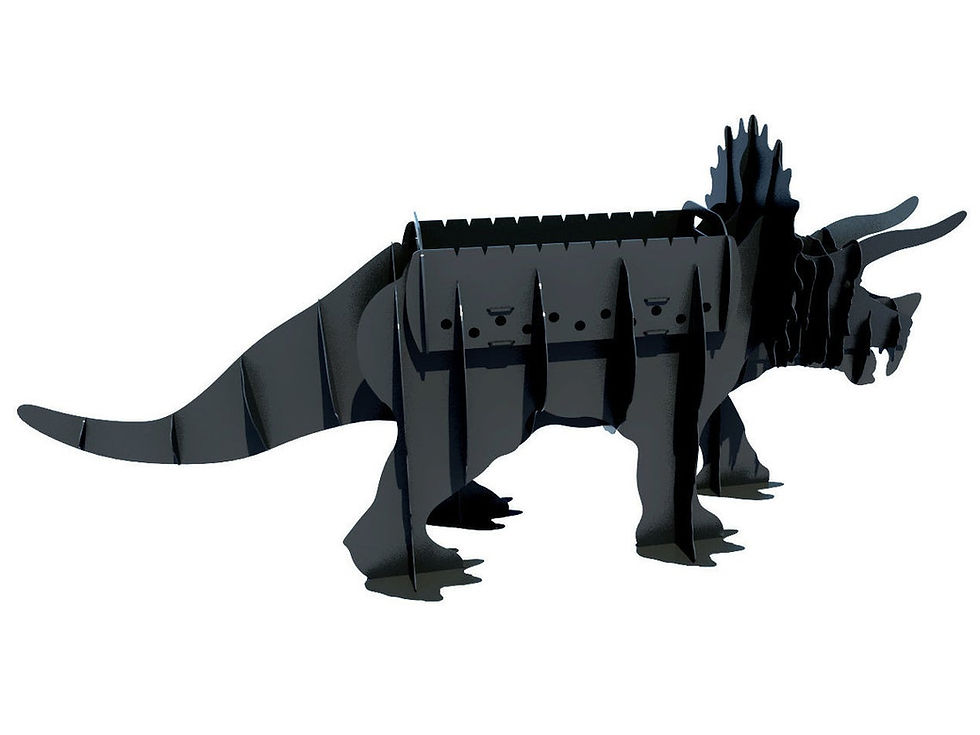 Miniatura: Parrillero/Escultura/Macetero Triceratops
