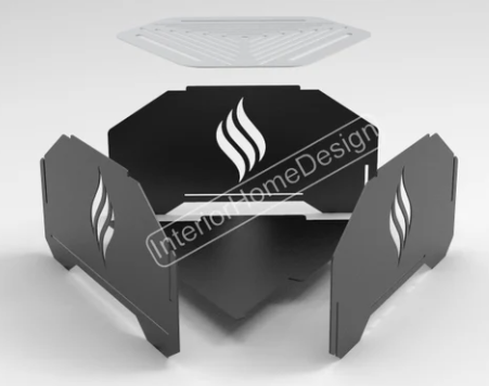 Miniatura: Fogon  Brasero  Triangular