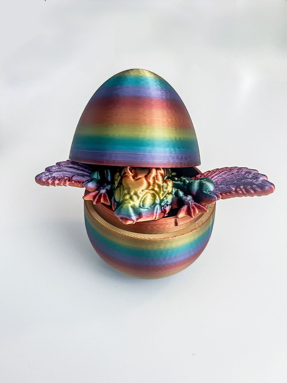 Thumbnail: Fillable Egg + Baby Dragon | 3D Printed