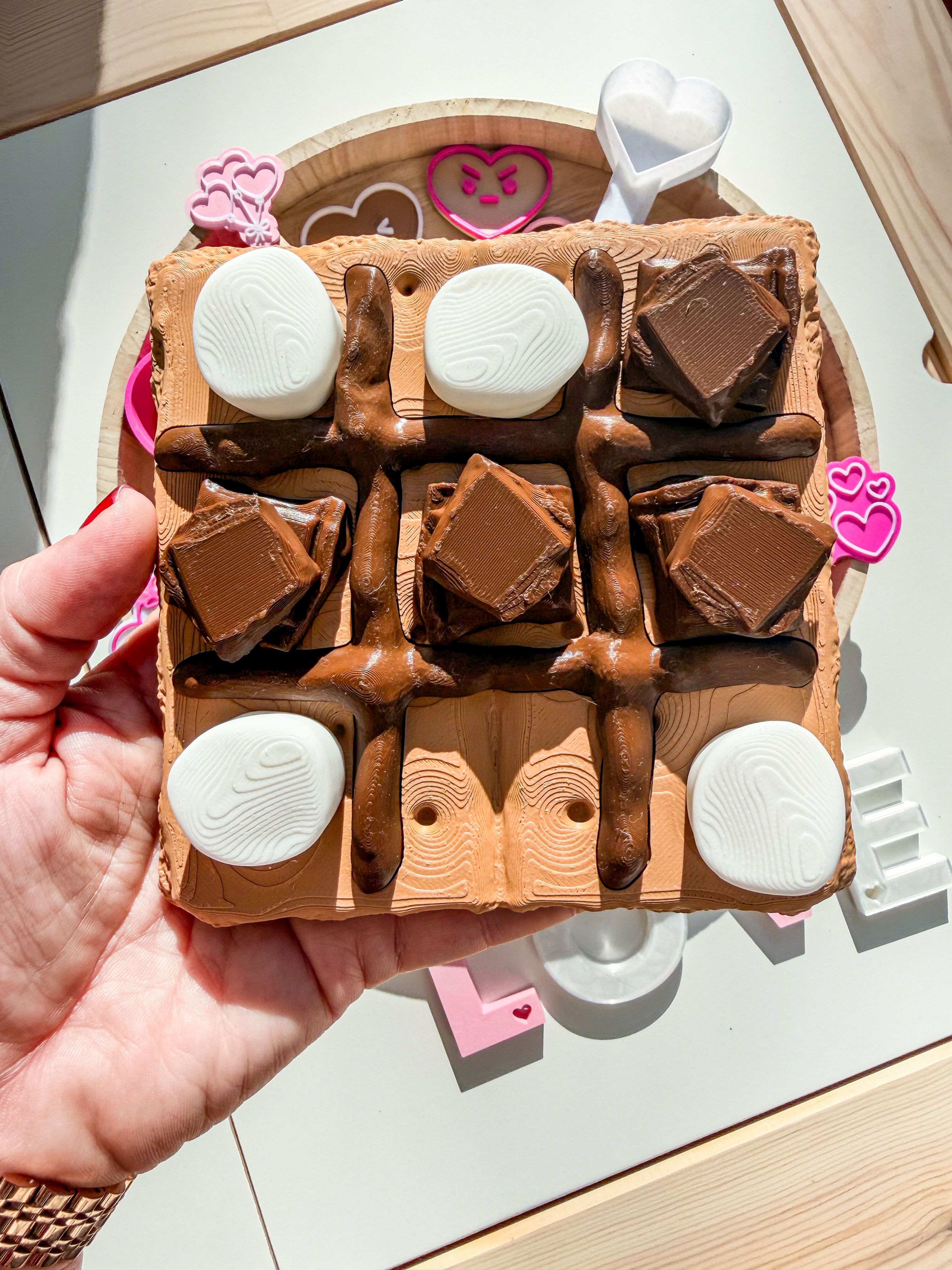 S'mores Tic Tac Toe | 3D Print | Mochi Makes