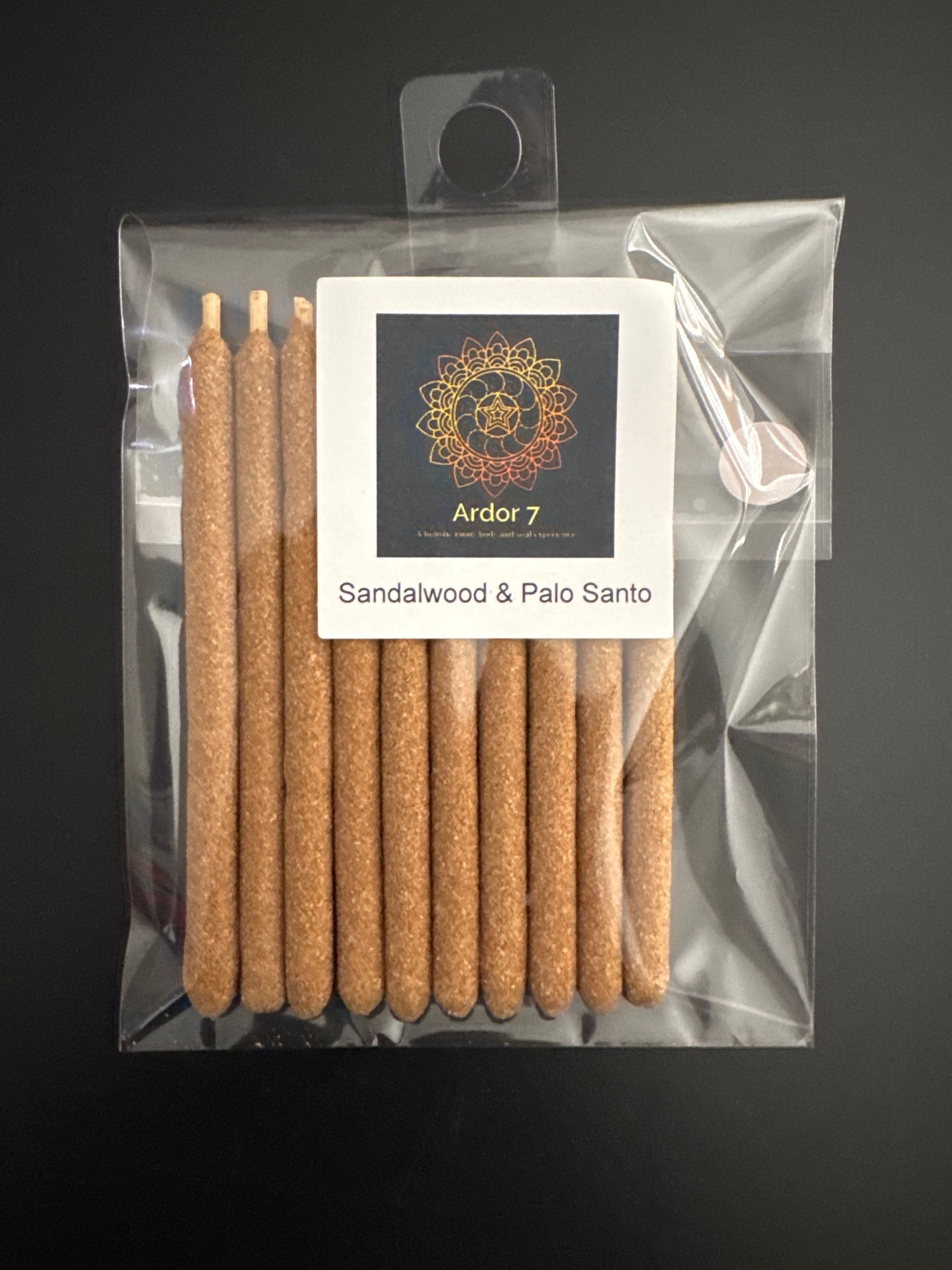 Sandalwood & Palo Santo Incense Sticks 3-4"(10 sticks pack ) 100% pure Holy Wood