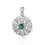 Thumbnail: Sahasrara Crown Chakra Silver Emerald Glass