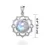 Thumbnail: Large Genuine Rainbow Moonstone Chakra Necklace