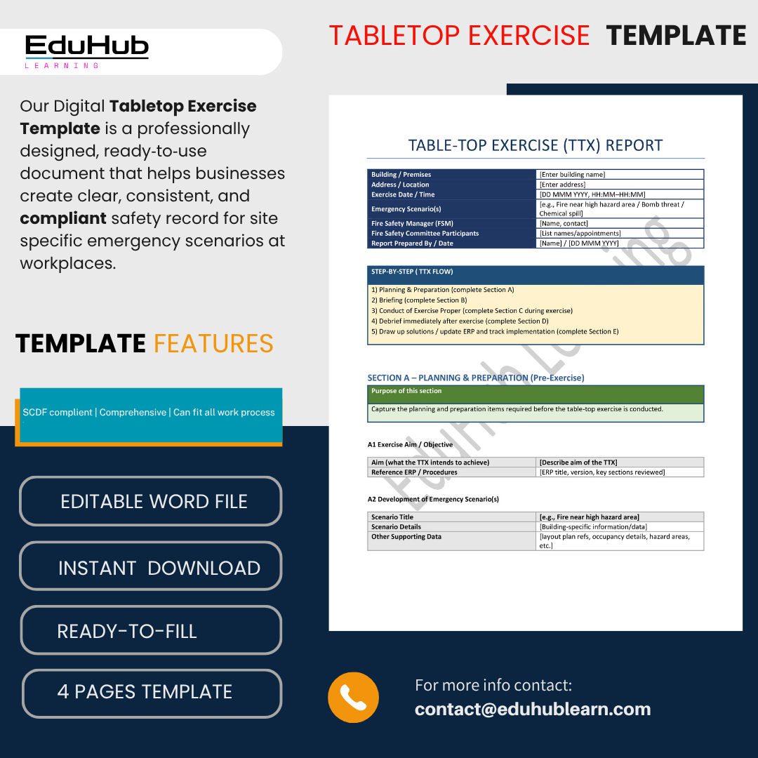 Tabletop Exercise Template