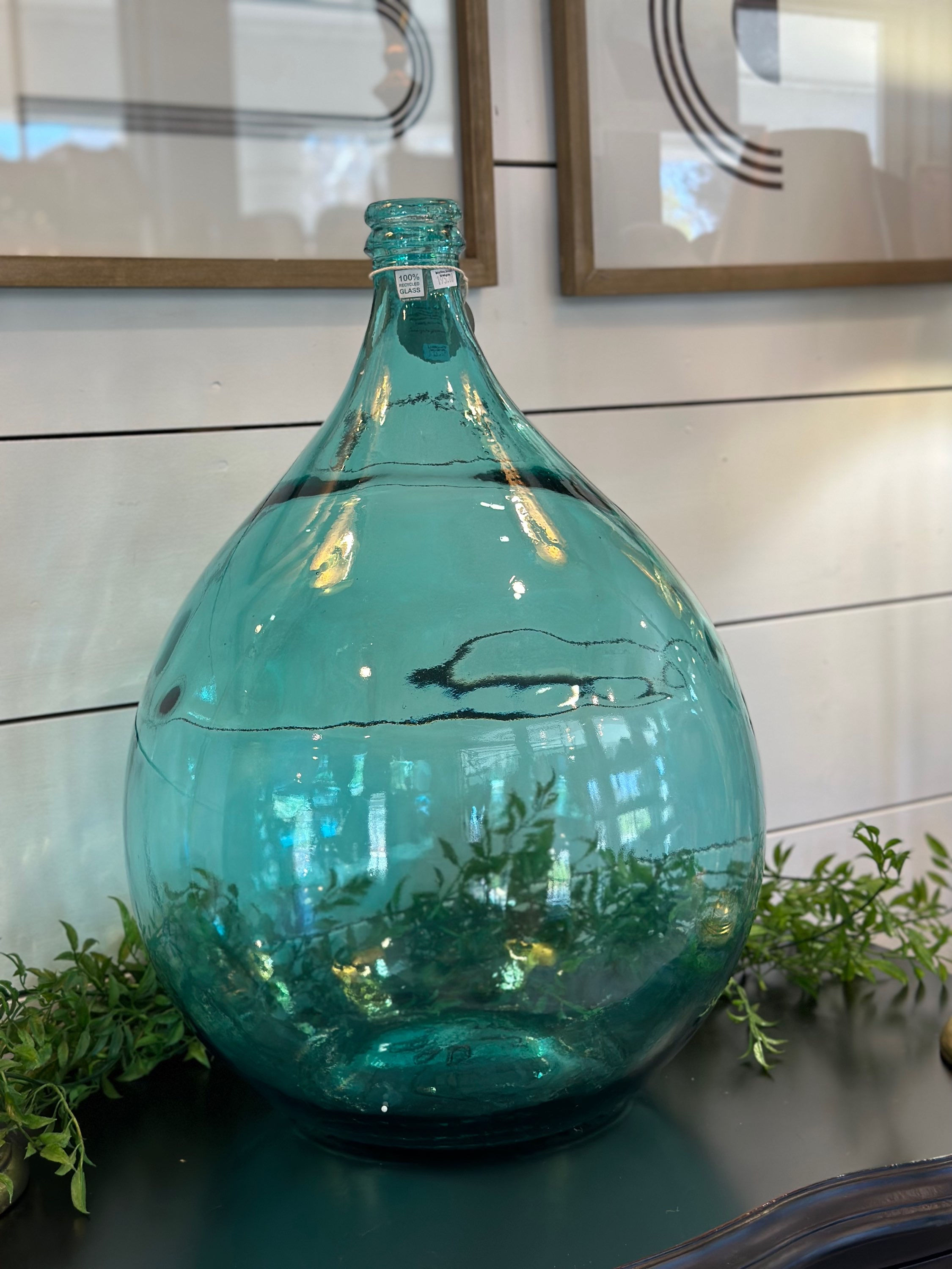 Aruba Blue Recycled Spanish Glass Vase