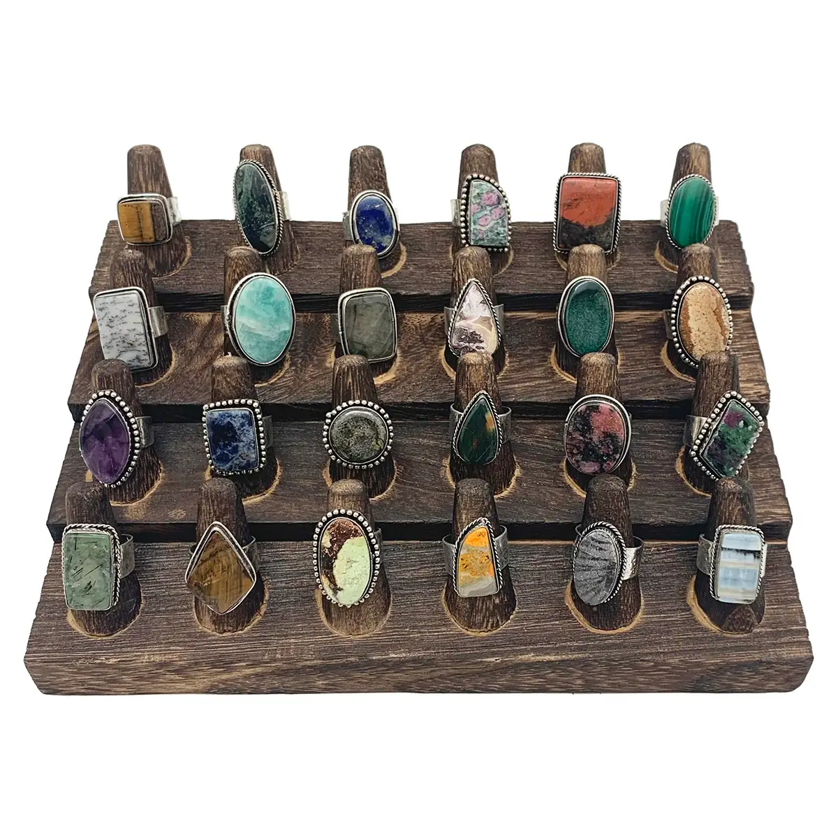 Kashi Semiprecious Large Stone Rings