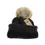 Thumbnail: Confetti Mohair Ribbed Fur Pom C.C Beanie HAT