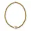 Thumbnail: PEARL UNO GILDED GOLD BEADED STRETCH BRACELET