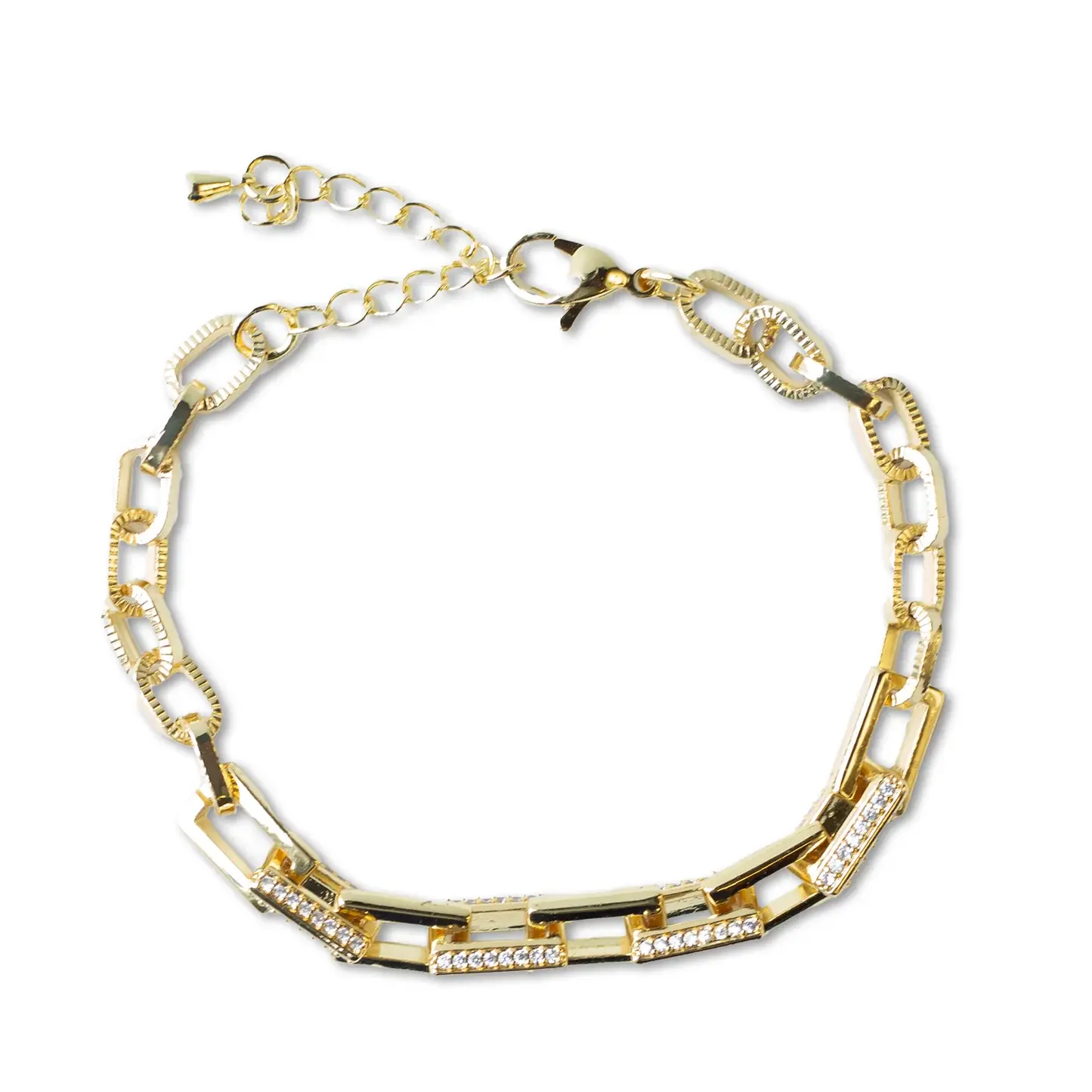GILDED BRACELET-CZ LINK