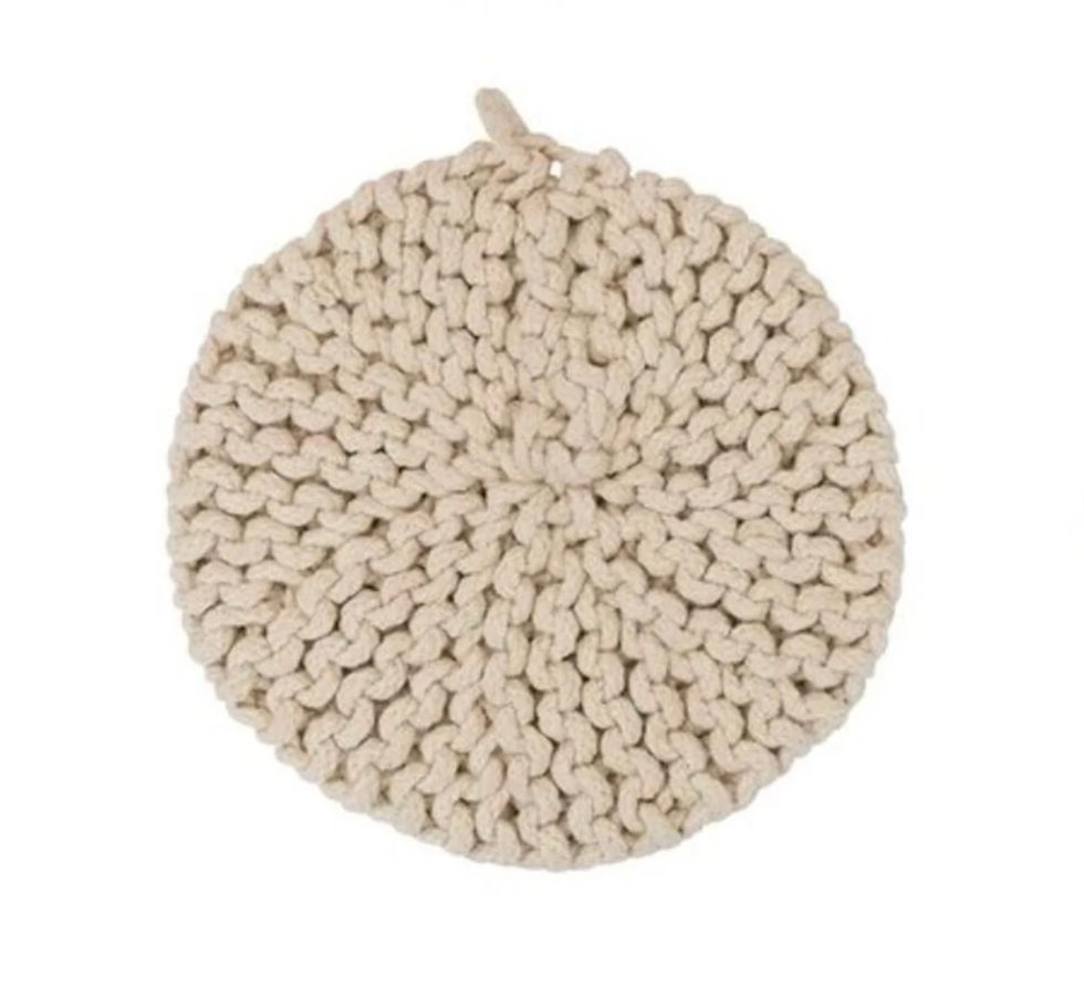 Chunky Round Crocheted Potholder