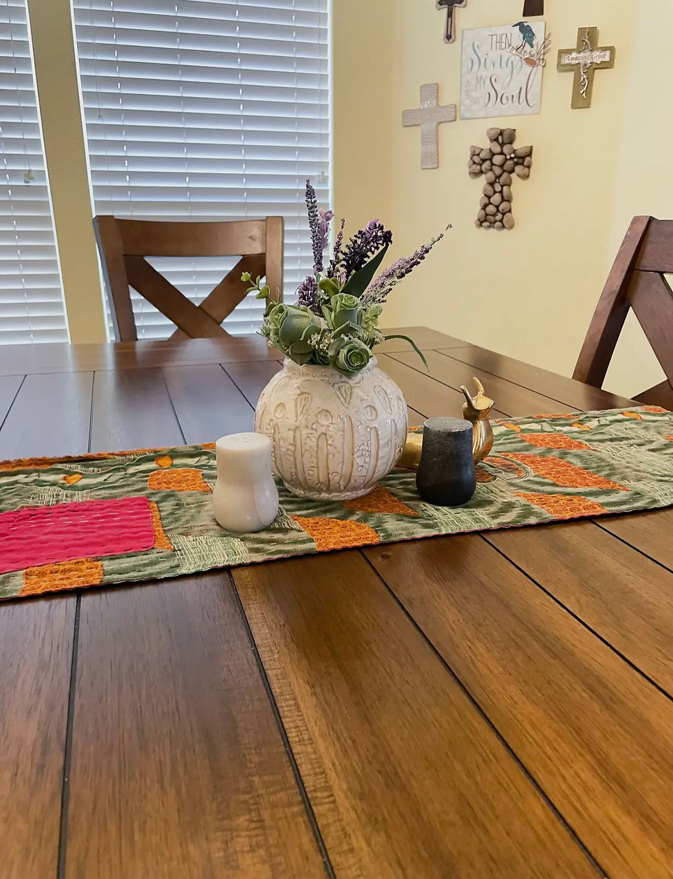 Thumbnail: Kantha 60” Table Runner 
